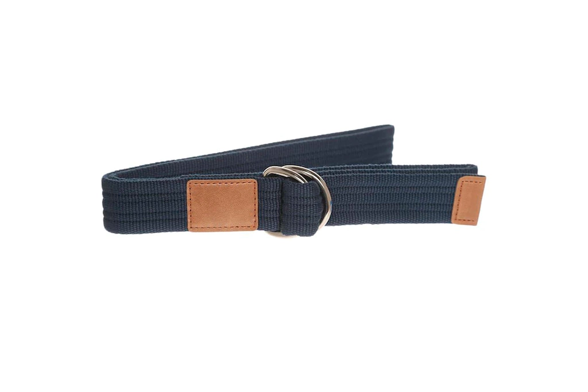 Cinturón double buckle azul marino